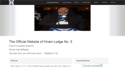 Desktop Screenshot of hiramlodge5.org